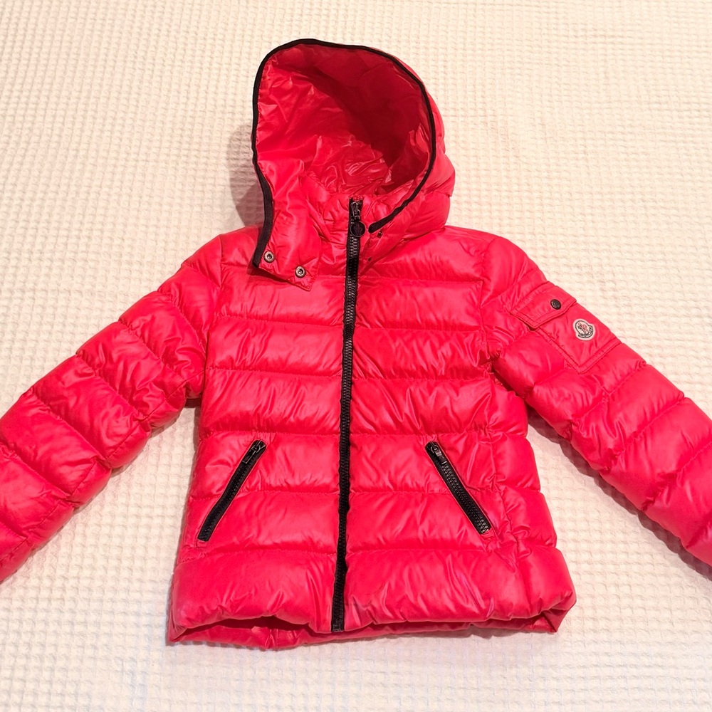 Moncler Boy/Girl  Red Hooded Jacket